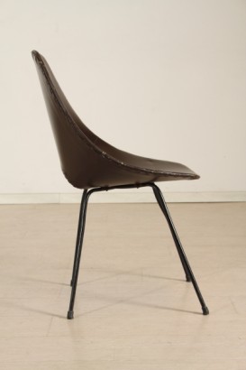 sette sedie medea di modernariato, sedie medea anno 1954, sette sedie modello medea, designer nobili per tagliabue