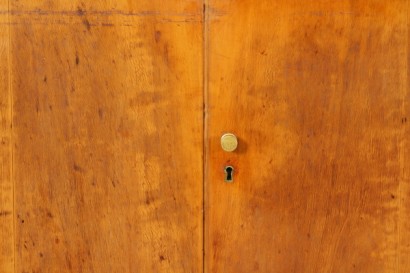 Mobile 50 years, wood veneer, maple, brass handles, fair condition, wear and tear