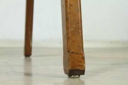 Armchair Ico Parisi, wooden frame, foam padding, upholstered in imitation leather, good conditions