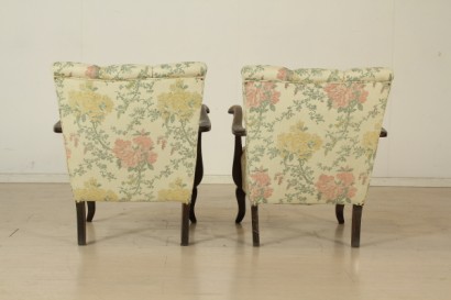 Seats 30-40 years, beech wood, soft padding, fabric, good condition