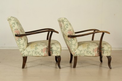 Seats 30-40 years, beech wood, soft padding, fabric, good condition