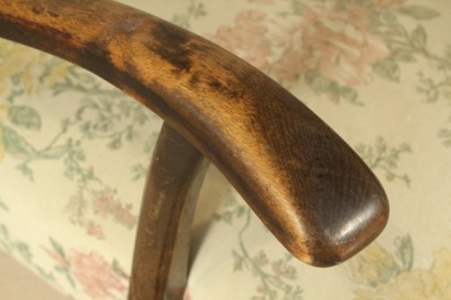 Seats 30-40 years, beech wood, soft padding, fabric, good condition