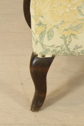 Seats 30-40 years, beech wood, soft padding, fabric, good condition