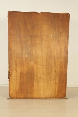 Peteneuse 30 years, three drawers, veneered, lacquered glass, mirror