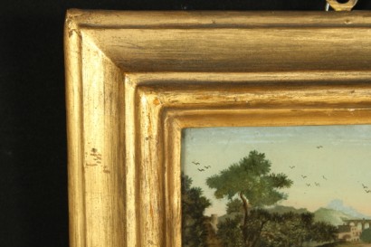 Paesaggio con rovine classiche