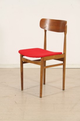 deux chaises du modernisme, avec la structure des chaises en teck, teck 50 ans