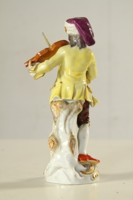 antiques, objets d'art, late 19th century meissen Manufactory, pottery, porcelain, violin, flute, musicians