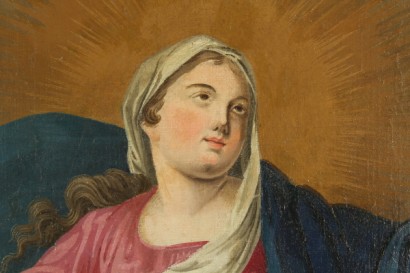 arte, pittura antica, assunzione di Maria, XVIII secolo, Madonna con putti, dipinti ad olio su tela