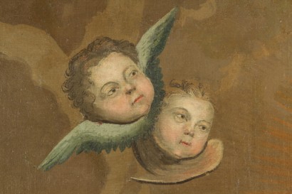 arte, pittura antica, assunzione di Maria, XVIII secolo, Madonna con putti, dipinti ad olio su tela