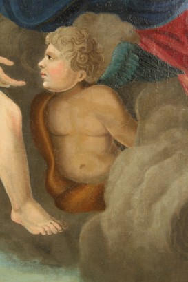arte, pittura antica, assunzione di Maria, XVIII secolo, Madonna con putti, dipinti ad olio su tela