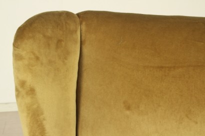 Poltrone anni 50, imbottitura a molle, rivestimento in velluto, buone condizioni