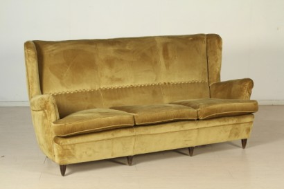 #modernariatodivani, 50 Jahre alt, weiche Polsterung, Schaum Sofa, samt Futter, guten Zustand