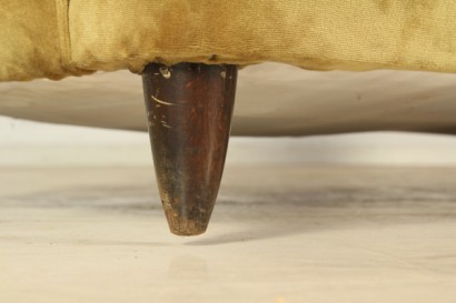 #modernariatodivani, 50 Jahre alt, weiche Polsterung, Schaum Sofa, samt Futter, guten Zustand