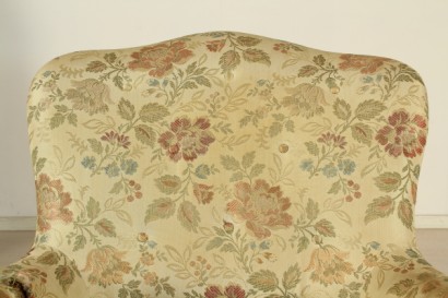 40 years Chair, soft padding, fabric upholstery, decent conditions, signs of wear