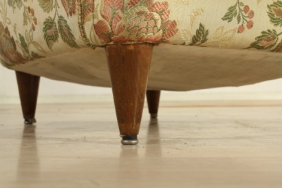 40 years Chair, soft padding, fabric upholstery, decent conditions, signs of wear