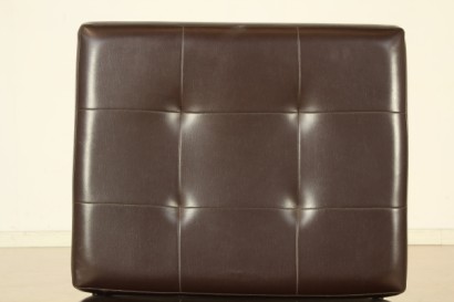 50 years, foam chairs, upholstered in skai, metal frame, #modernariatopoltrone