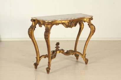 Console table with marble top