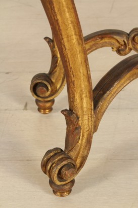 Console table with marble, cruise line, richly carved legs move, moves,