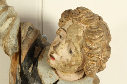 antigüedades, objetos de arte, del siglo XVII, Italia Central, 1600, putto escultura de madera, #antiquariatooggetti