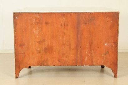 Napoleon III, across chest moved, shaped uprights, three drawers, inlaid reserves, rosewood, Plum, amaranth, edge, uprights, pruno, #antiquariatocassettoni text