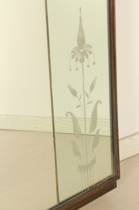 modernariato, complementi, specchio, Specchio anni 40-50