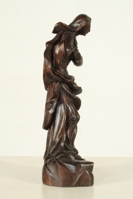 antiquariato, madonna schiaccia drago, fine XVII secolo, inizi XVIII secolo, scultura, legno