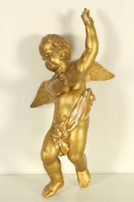 arte antiguo, de madera, querubín, Italia, siglo XVIII, 1700