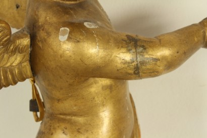 arte antiguo, de madera, querubín, Italia, siglo XVIII, 1700