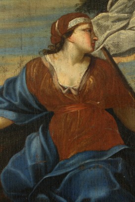 arte, pittura antica, Simon Vouet (1590-1649), Fine XVII secolo, Inizi XVIII secolo, agar nel deserto, ismaele, abramo, sara, deserto di Bersabea, #artepittura
