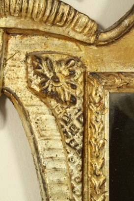 Espejo en la Meca, en forma, tallado, mascheroni, flores