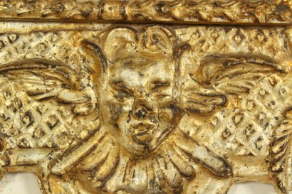 Espejo en la Meca, en forma, tallado, mascheroni, flores