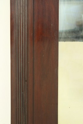 Caminiera-espejo, espejo, columnas, capiteles, #antiquariatospecchi