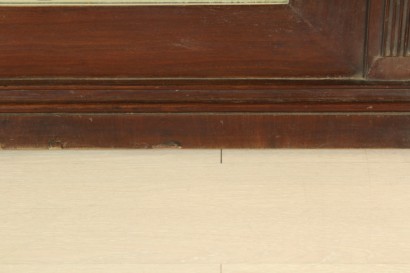 Caminiera-espejo, espejo, columnas, capiteles, #antiquariatospecchi