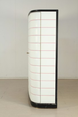 de 30 años, gabinete móvil, puertas contorneadas, enchapado, lacado madera, buen estado, #modernariatomobili