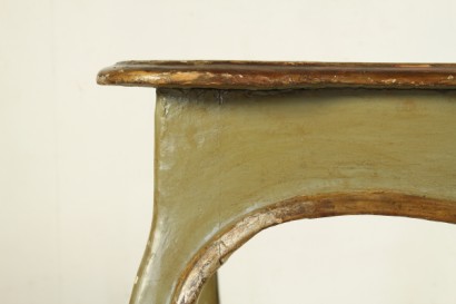 Mueve las piernas de consola de pared, pata de cabra, diadema, moldeado, lacado oro, piezas de #antiquariatoconsolle piso,