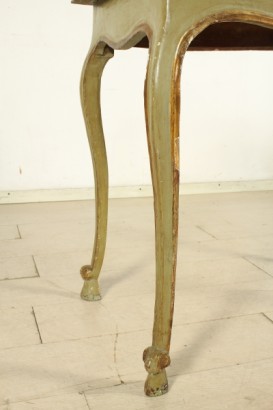 Mueve las piernas de consola de pared, pata de cabra, diadema, moldeado, lacado oro, piezas de #antiquariatoconsolle piso,