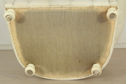 Poltrona Chesterfield, imbottitura in espanso, rivestimento in pelle, #modernariatopoltrone