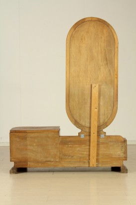 Peteneuse 20 years, wood veneer, walnut, Walnut crotch, mirror, wear and tear, #modernariatomobili