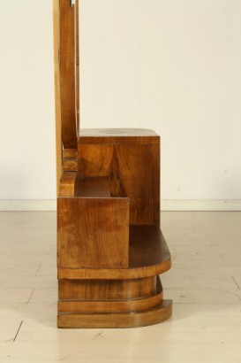 Peteneuse 20 years, wood veneer, walnut, Walnut crotch, mirror, wear and tear, #modernariatomobili