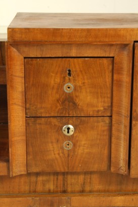 Peteneuse 20 years, wood veneer, walnut, Walnut crotch, mirror, wear and tear, #modernariatomobili