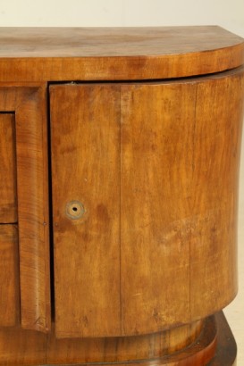 Peteneuse 20 years, wood veneer, walnut, Walnut crotch, mirror, wear and tear, #modernariatomobili