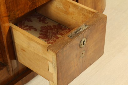 Peteneuse 20 years, wood veneer, walnut, Walnut crotch, mirror, wear and tear, #modernariatomobili