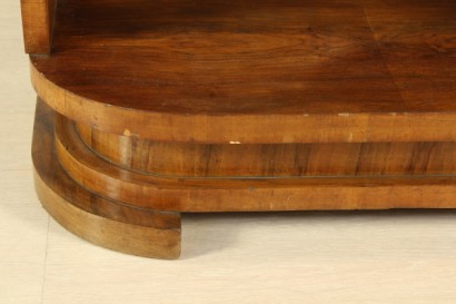 Peteneuse 20 years, wood veneer, walnut, Walnut crotch, mirror, wear and tear, #modernariatomobili