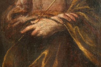 arte, pittura antica, Claudio Ridolfi (1570-1644), il veronese, San Giuseppe ed angeli, dipinto ad olio, claudio veronese, olio su tavola