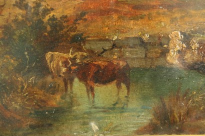 arte, pintura de 800, Templo de Paestum, pinturas al óleo, paisajes, vistas