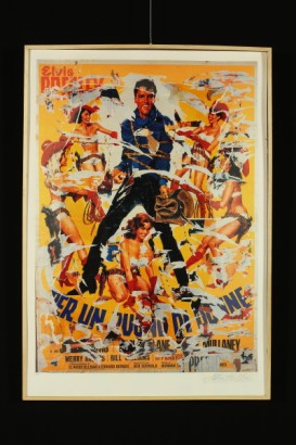 arte contemporanea, mimmo rotella, stampa, litografia, multiplo, prova d artista, decollage, tecnica mista