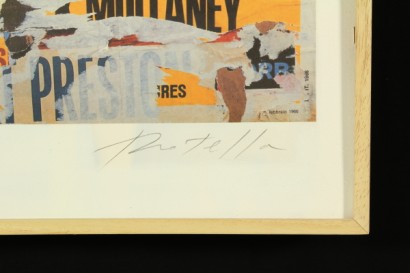 arte contemporanea, mimmo rotella, stampa, litografia, multiplo, prova d artista, decollage, tecnica mista