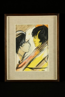 arte del 900, XX secolo, Remo Brindisi, opere di brindisi, dipinti ad olio
