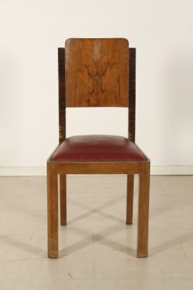 six chairs of modernism, Deco style chairs, chairs in walnut, sky casing
