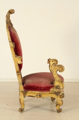 antigüedades, sillas de trono y sillones, Doran trono